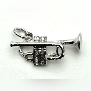 Sterling Silver Trumpet Charm